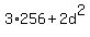 3%2A256+%2B+2d%5E2