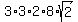 3%2A3%2A2%2A8%2Asqrt%282%29