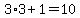 3%2A3%2B1=10