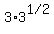 3%2A3%5E%221+%2F+2%22