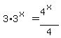 3%2A3%5E%28x%29=4%5E%28x%29%2F4