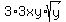 3%2A3xy%2Asqrt%28y%29+