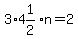 3%2A4%261%2F2%2An=2