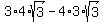 3%2A4%2Asqrt%283%29-4%2A3%2Asqrt%283%29