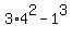 3%2A4%5E2+-+1%5E3