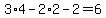 3%2A4+-+2%2A2++-+2+=+6