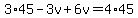 3%2A45-3v%2B6v=4%2A45