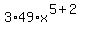 3%2A49+%2A+x%5E%285%2B2%29