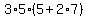 3%2A5%285%2B2%2A7%29
