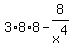 3%2A8%2A8-8%2Fx%5E4