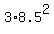 3%2A8.5%5E2