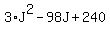 3%2AJ%5E2+-+98J+%2B+240