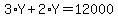 3%2AY%2B2%2AY=12000