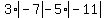 3%2Aabs%28-7%29-5%2Aabs%28-11%29