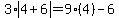 3%2Aabs%284%2B6%29=9%284%29-6