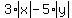 3%2Aabs%28x%29-5%2Aabs%28y%29