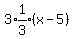 3%2Aexpr%281%2F3%29%28x-5%29