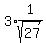 3%2Aexpr%281%2Fsqrt%2827%29%29