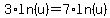 3%2Aln%28u%29=7%2Aln%28u%29