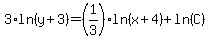 3%2Aln%28y%2B3%29=%281%2F3%29%2Aln%28x%2B4%29%2Bln%28C%29