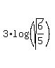 3%2Alog%28%28sqrt%286%2F5%29%29%29%29