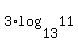 3%2Alog%2813%2C11%29