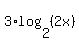 3%2Alog%282%2C%282x%29%29