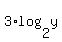 3%2Alog%282%2Cy%29