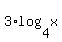 3%2Alog%284%2Cx%29