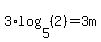 3%2Alog%285%2C%282%29%29+=+3m
