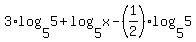 3%2Alog%285%2C5%29%2Blog%285%2Cx%29-%281%2F2%29log%285%2C5%29