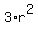 3%2Ar%5E2