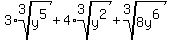 3%2Aroot%283%2Cy%5E5%29%2B4%2Aroot%283%2Cy%5E2%29%2Broot%283%2C8y%5E6%29