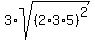 3%2Asqrt%28%282%2A3%2A5%29%5E2%29