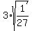 3%2Asqrt%281%2F27%29