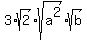 3%2Asqrt%282%29%2Asqrt%28a%5E2%29sqrt%28b%29%29