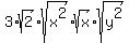 3%2Asqrt%282%29%2Asqrt%28x%5E2%29%2Asqrt%28x%29%2Asqrt%28y%5E2%29
