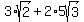 3%2Asqrt%282%29%2B2%2A5sqrt%283%29