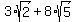 3%2Asqrt%282%29+%2B+8%2Asqrt%285%29