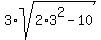 3%2Asqrt%282%2A3%5E2-10%29
