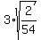 3%2Asqrt%282%2F54%29