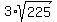 3%2Asqrt%28225%29