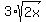 3%2Asqrt%282x%29