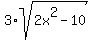 3%2Asqrt%282x%5E2-10%29
