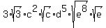 3%2Asqrt%283%29%2Ac%5E2%2Asqrt%28c%29%2Ad%5E5%2Asqrt%28e%5E8%29%2Asqrt%28e%29