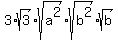 3%2Asqrt%283%29%2Asqrt%28a%5E2%29%2Asqrt%28b%5E2%29%2Asqrt%28b%29