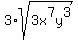 3%2Asqrt%283x%5E7y%5E3%29