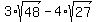 3%2Asqrt%2848%29-4%2Asqrt%2827%29