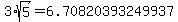 3%2Asqrt%285%29=6.70820393249937