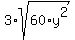 3%2Asqrt%2860%2Ay%5E2%29
